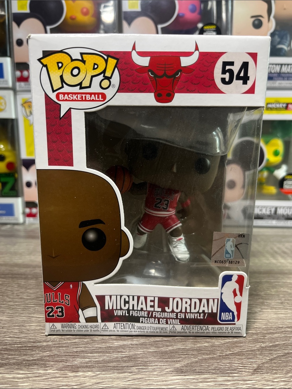 Funko Pop! Michael Jordan Chicago Bulls Red and White Vinyl Figure #54